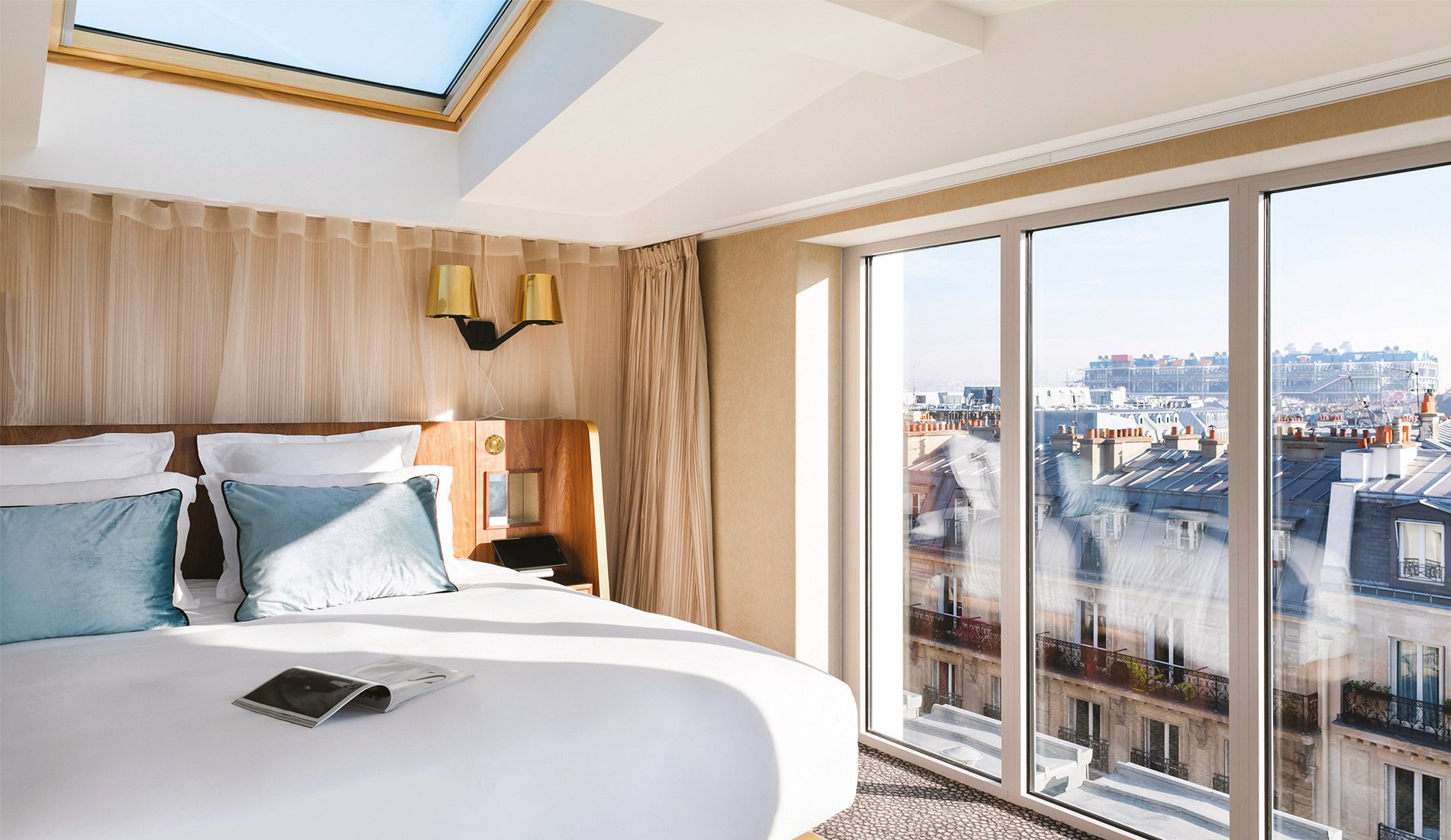 Hôtel de luxe - Maison Albar Hotels Le Pont-Neuf - 5 étoiles - chambre avec vue sur Paris